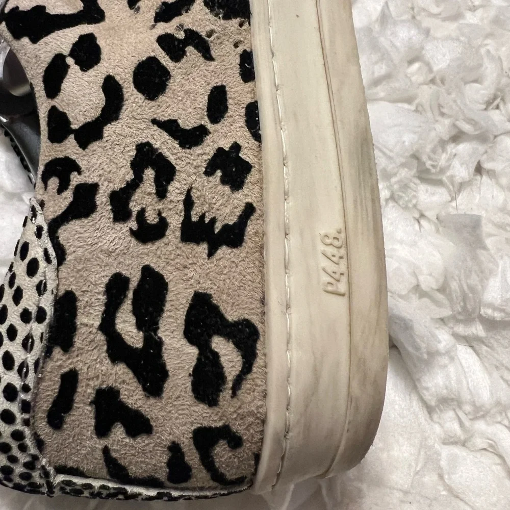 P448 John B Animal Print Court Sneakers Tennis Shoes Mixed Print Women’s Size 9 - Picture 7 of 9